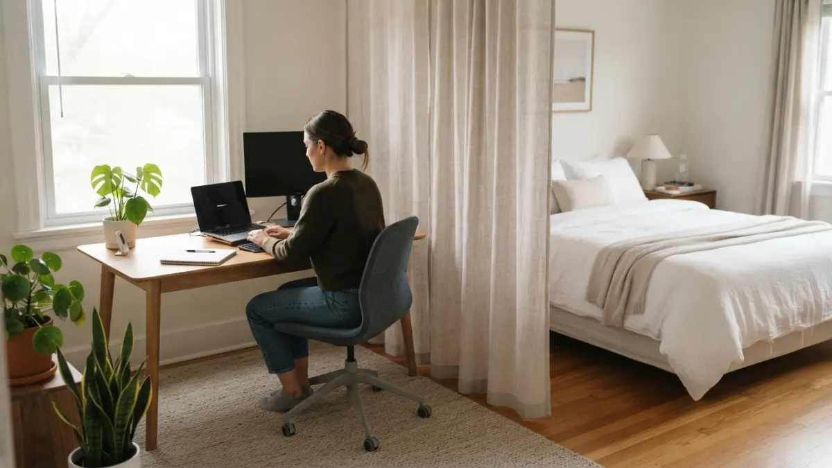 How to Create Clear Work–Home Boundaries When Your Desk Is in the Bedroom