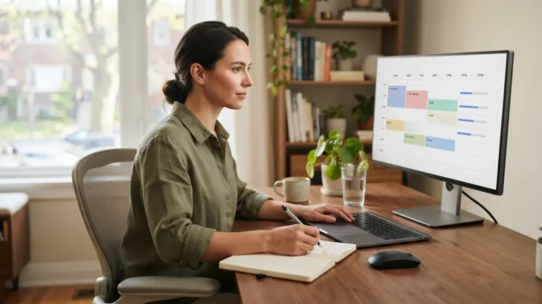 Remote Work Daily Schedule Template for a Focused 8 Hour WFH Day