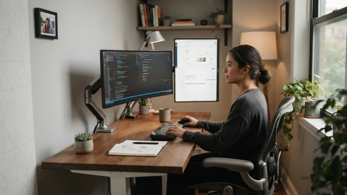 Dual Monitor Setup Guide for Remote Workers in Narrow Rooms