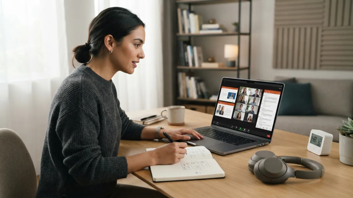 How to Build a Distraction Free Focus Block Around Video Meetings